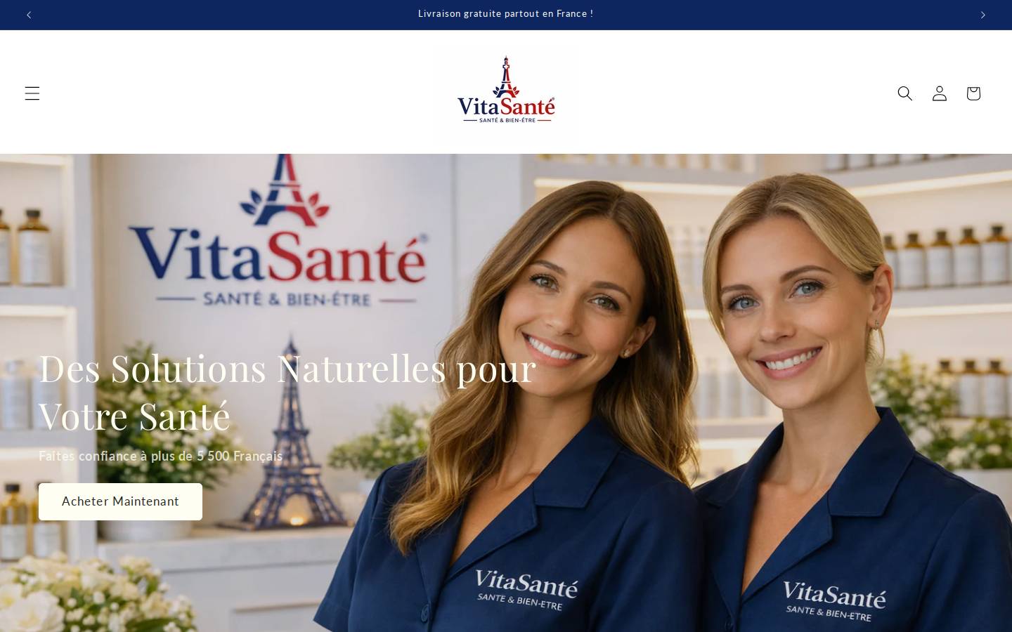 vita-sante.com homepage screenshot