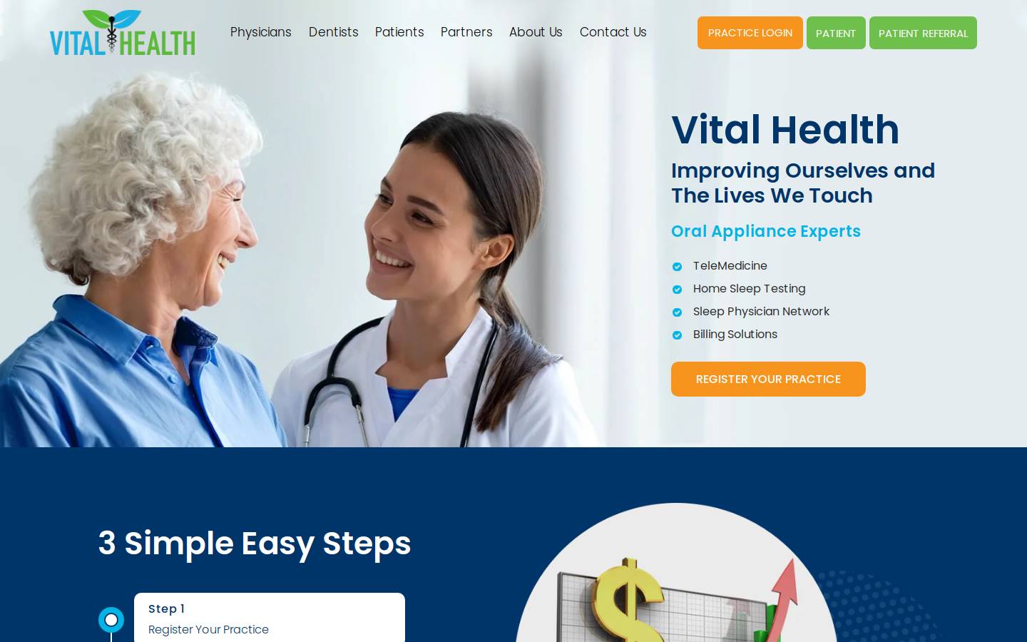 vitalhealthco.com homepage screenshot