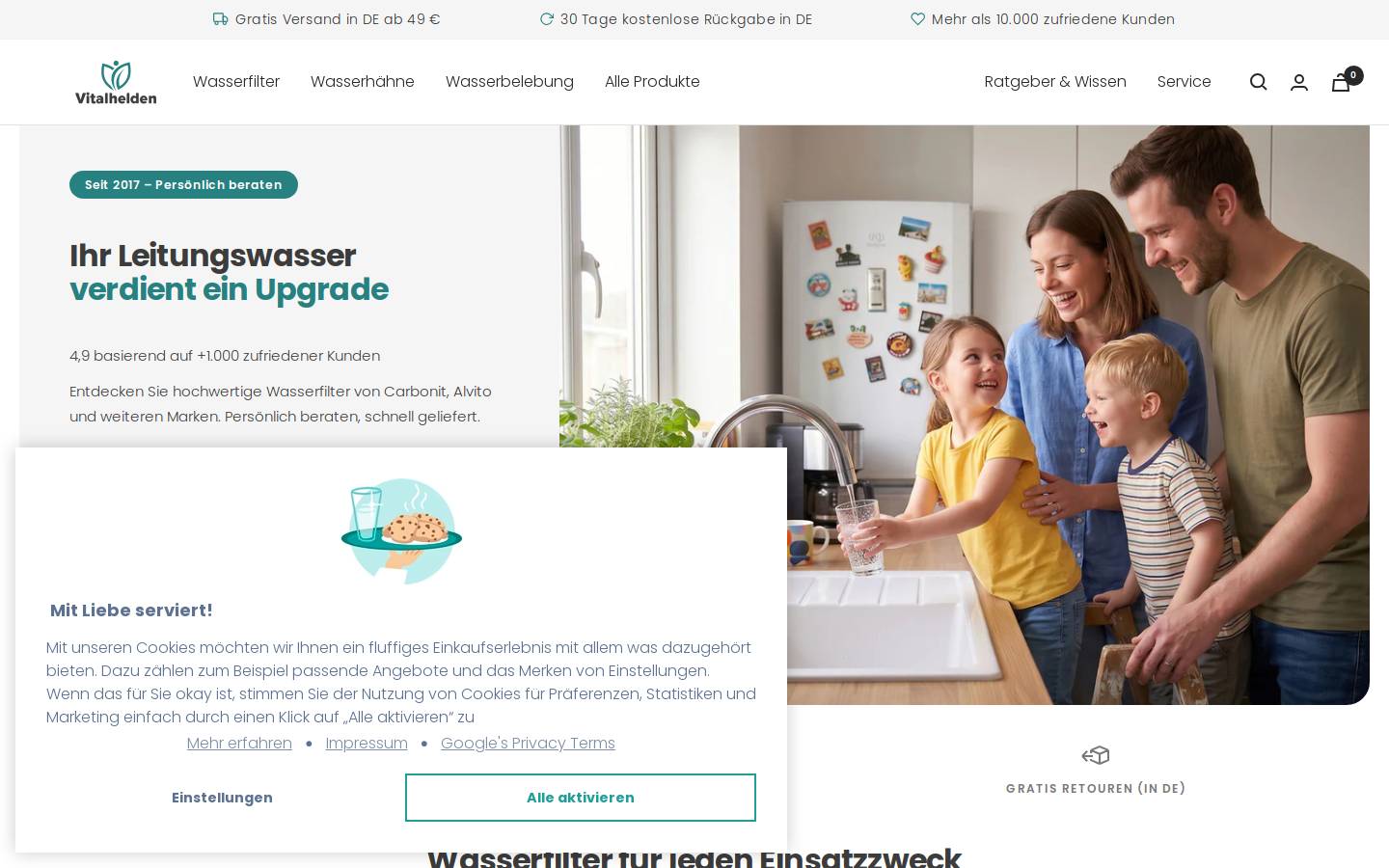 vitalhelden.de homepage screenshot