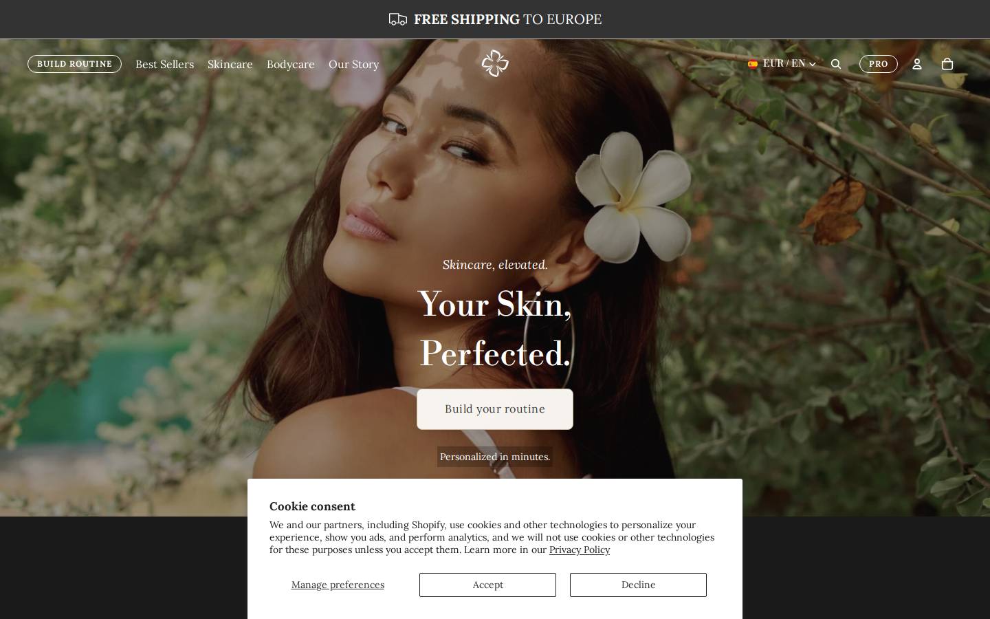 Vitaliderma homepage screenshot