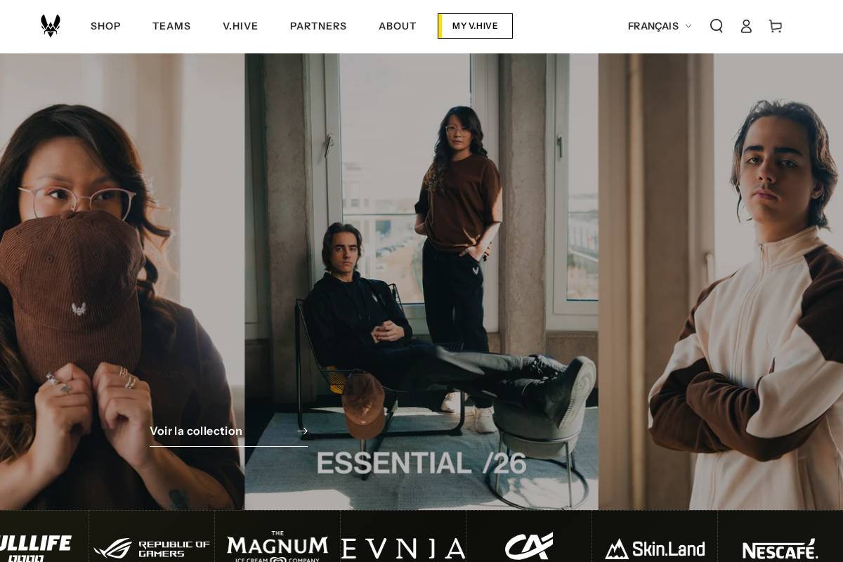 Team Vitality homepage screenshot