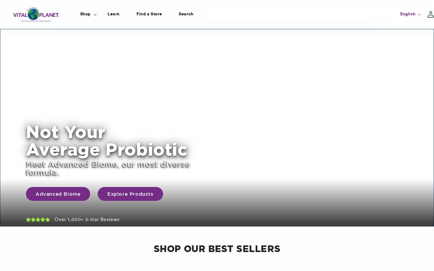 vitalplanet.com homepage screenshot
