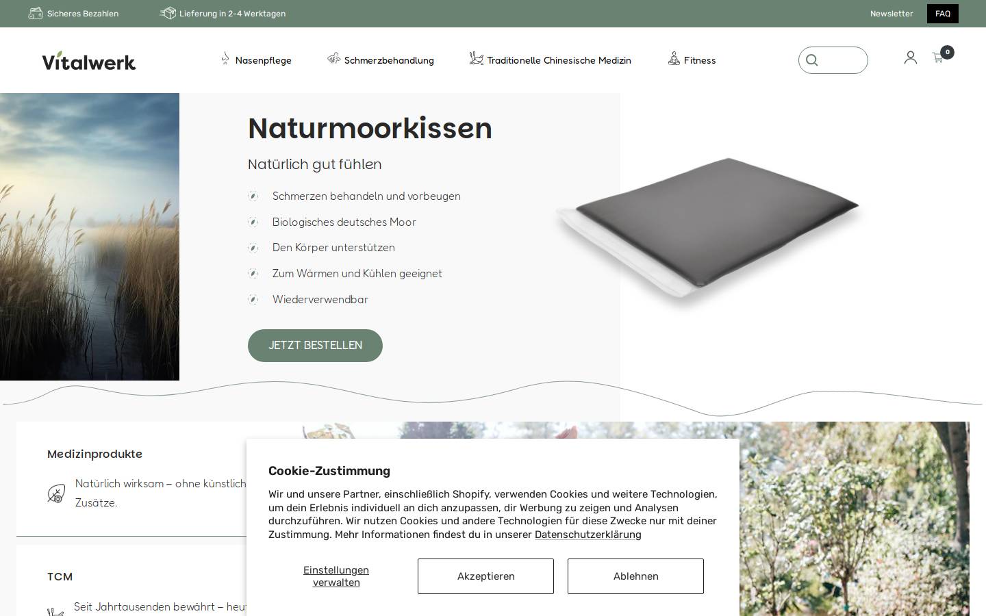 vitalwerk.com homepage screenshot