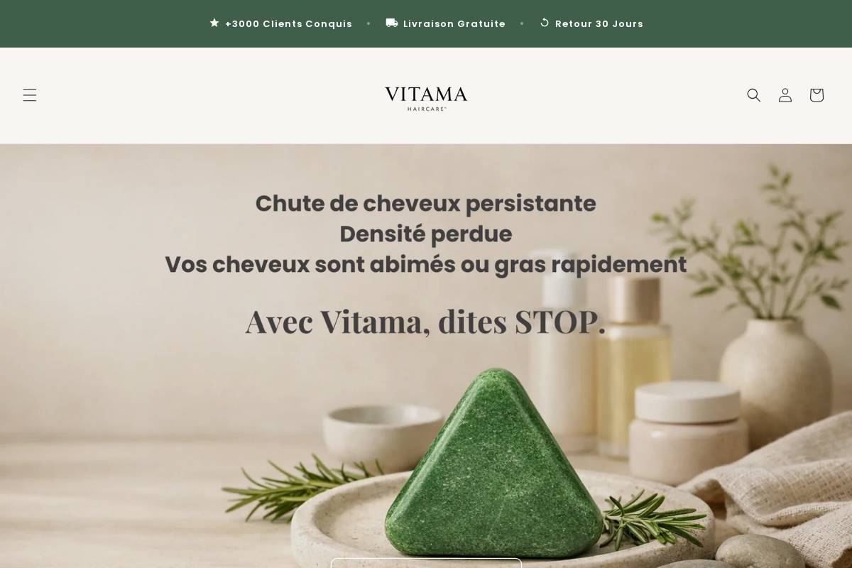 vitama.fr homepage screenshot