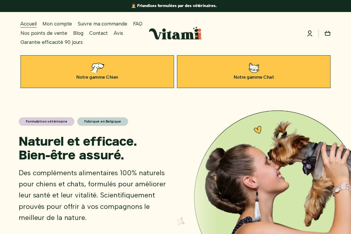 Vitamii homepage screenshot