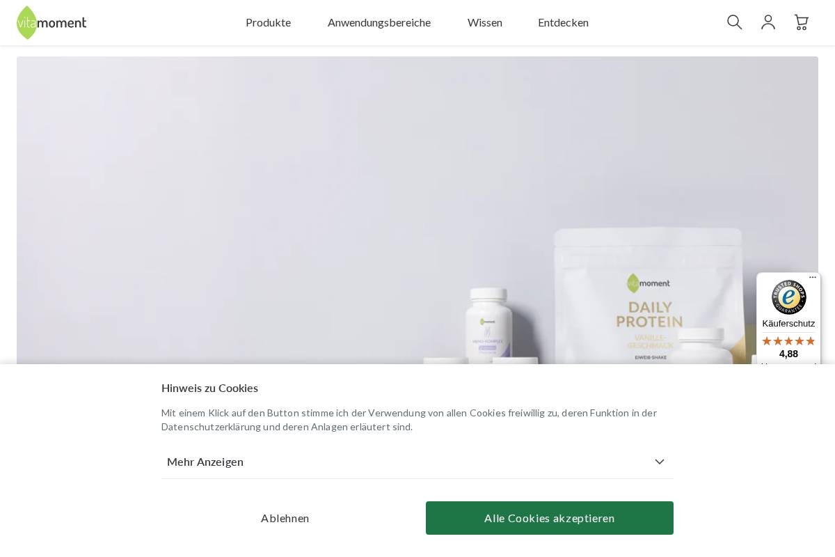VitaMoment homepage screenshot