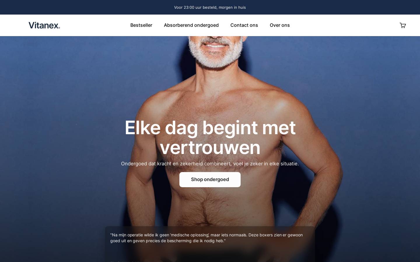 vitanex.nl homepage screenshot