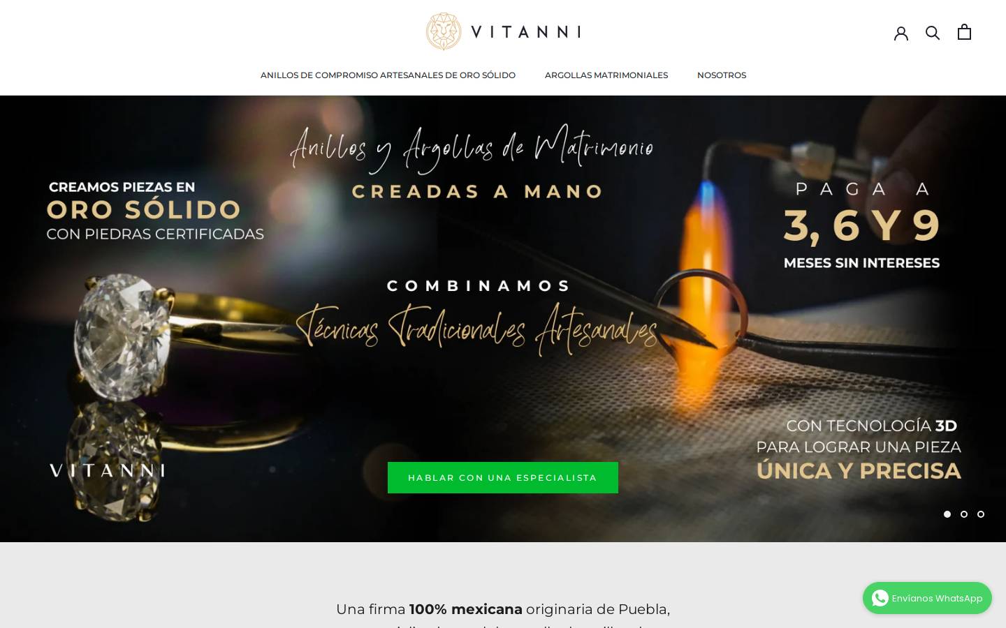 vitanni.com homepage screenshot