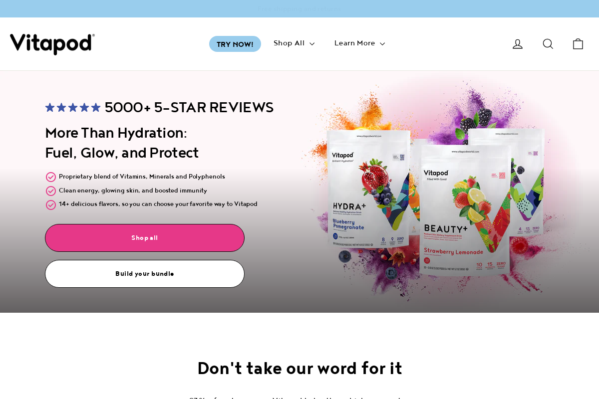 vitapodworld.com homepage screenshot