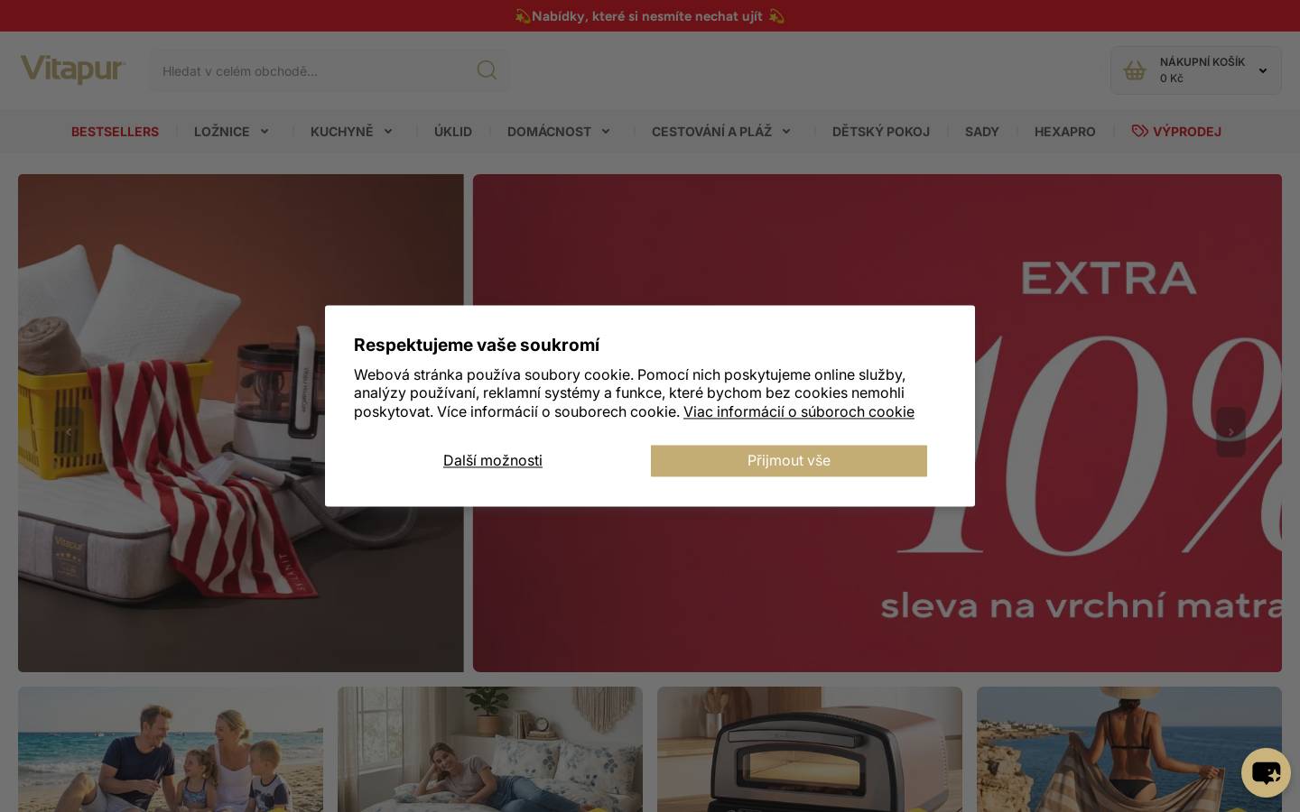 vitapur-home.cz homepage screenshot