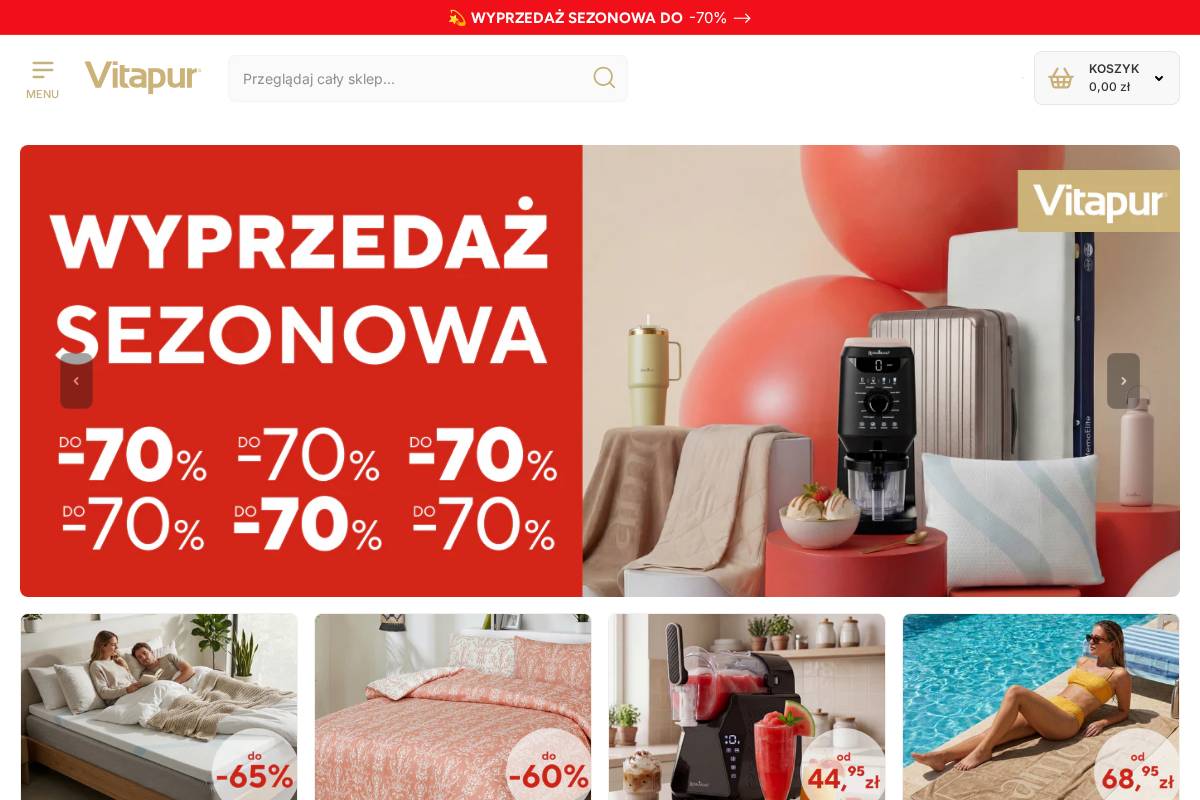 vitapur-home.pl homepage screenshot
