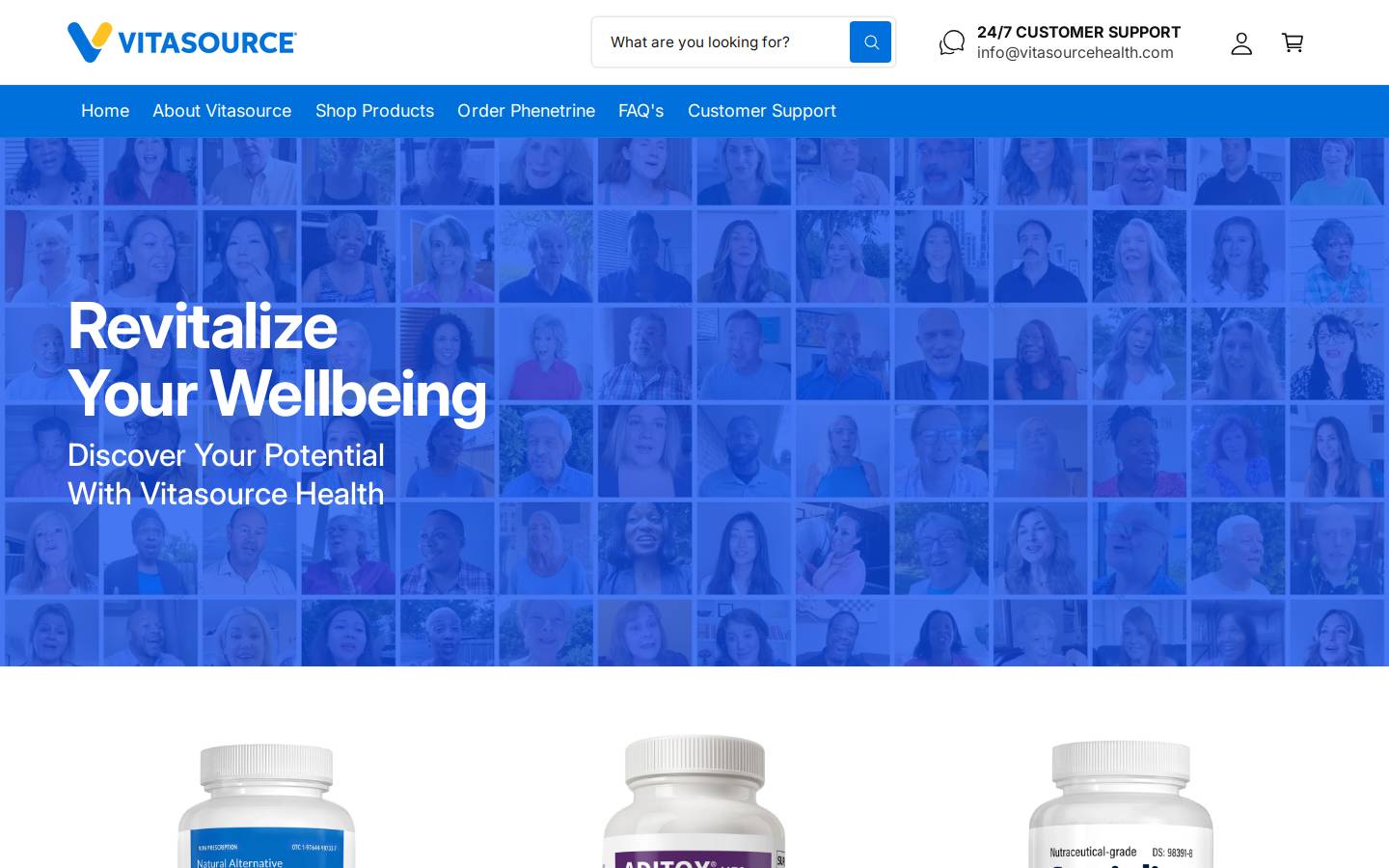 vitasourcehealth.com homepage screenshot