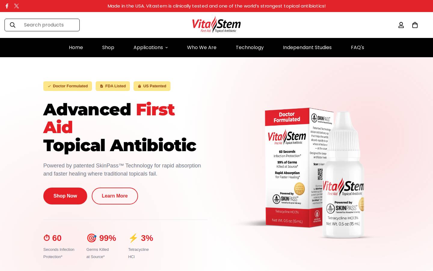 vitastemproviders.com homepage screenshot