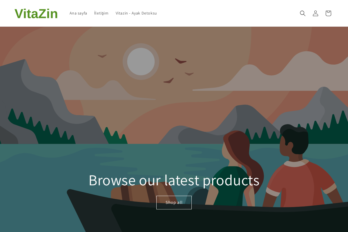 Vitazin homepage screenshot