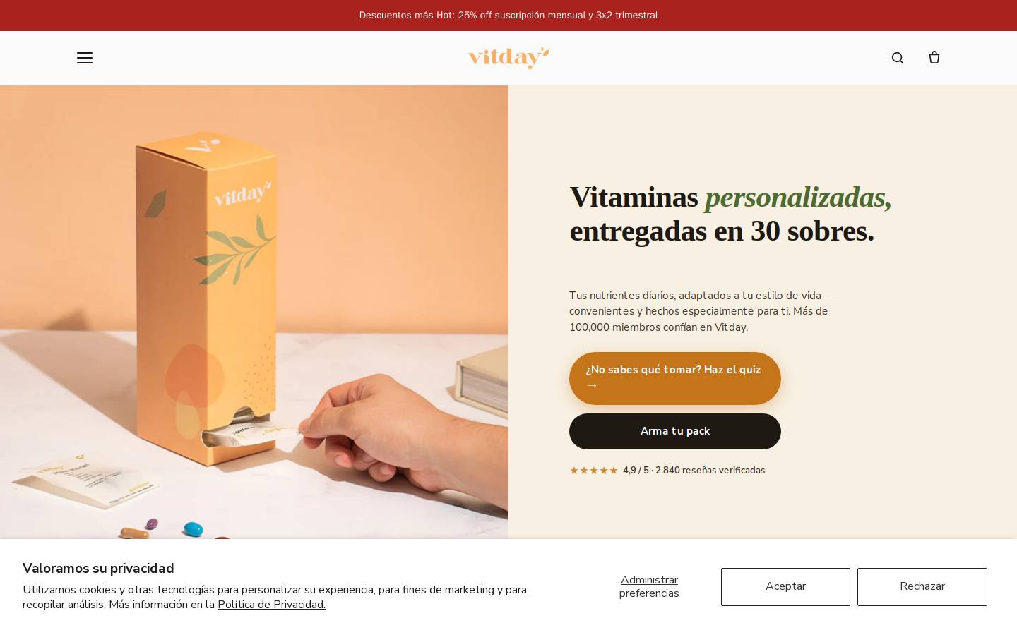 vitday.com homepage screenshot