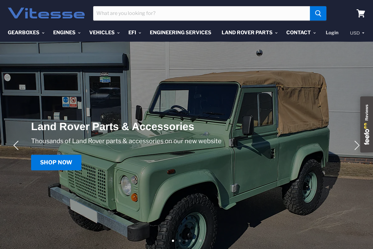 Vitesse Global LTD homepage screenshot