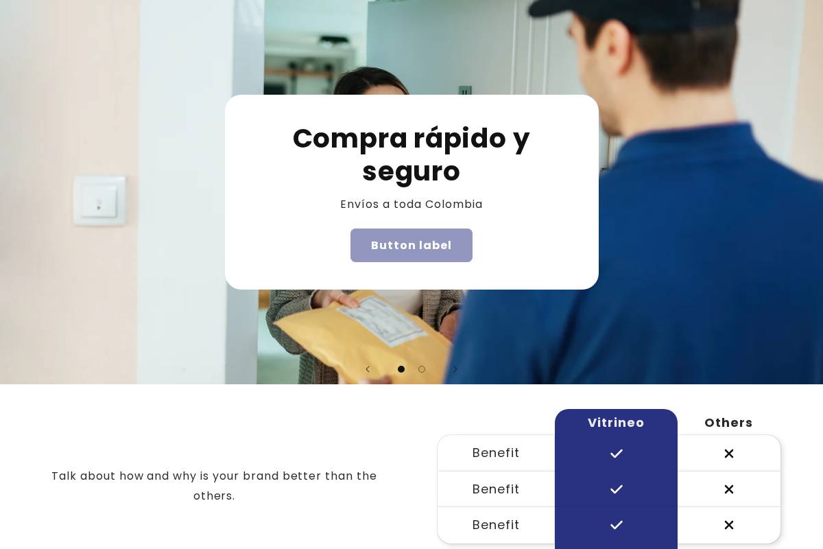 vitrineo.shop homepage screenshot