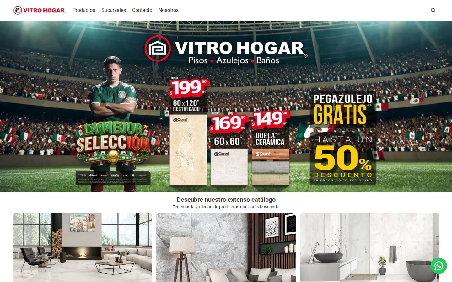 vitrohogar.com.mx homepage screenshot