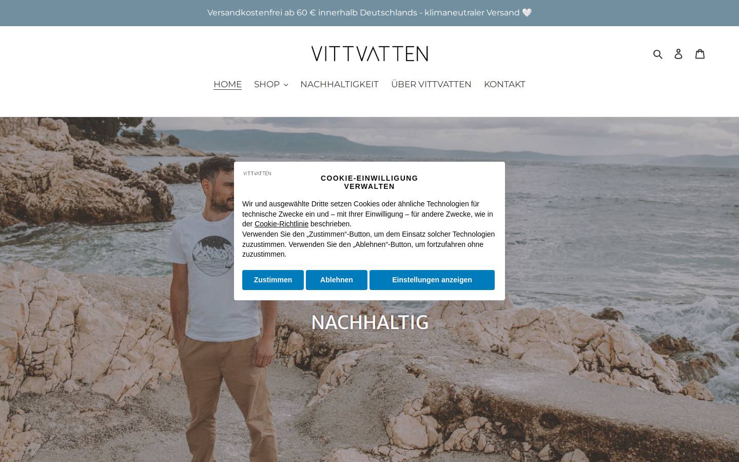 vittvatten.de homepage screenshot