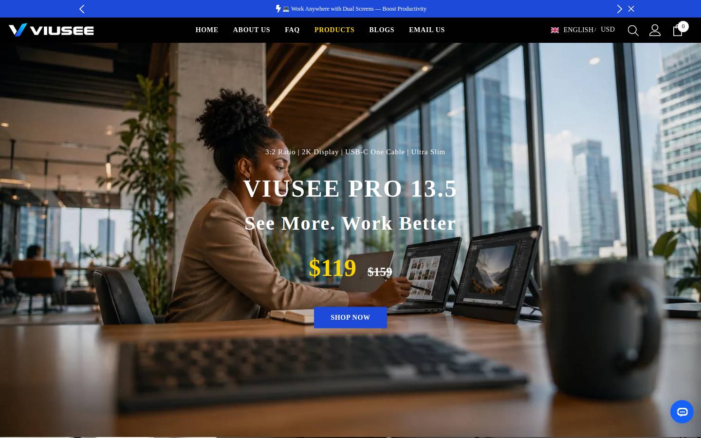 viusee.com homepage screenshot