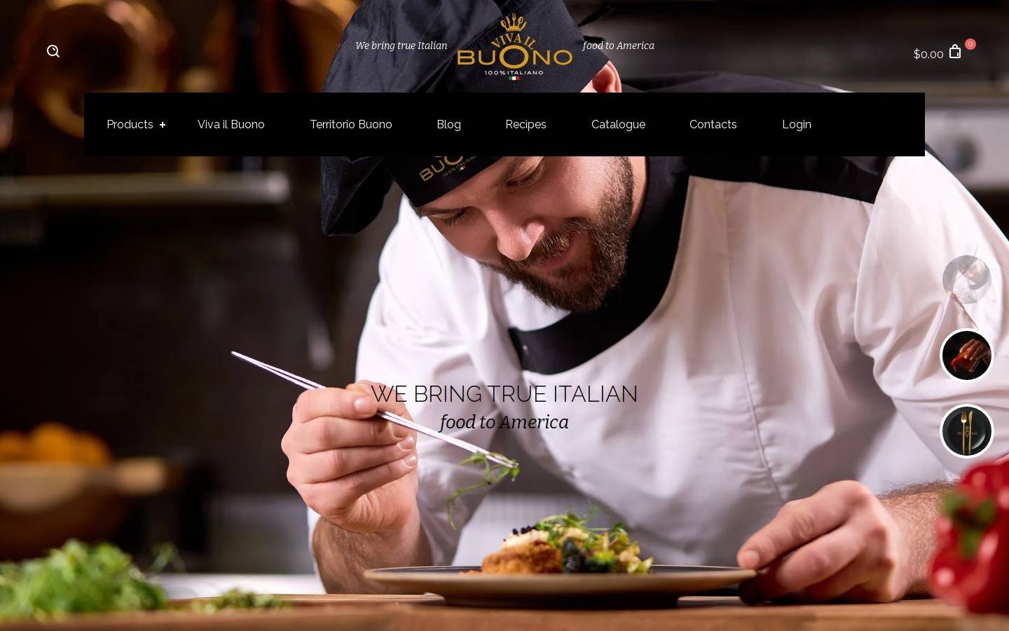 vivailbuono.us homepage screenshot
