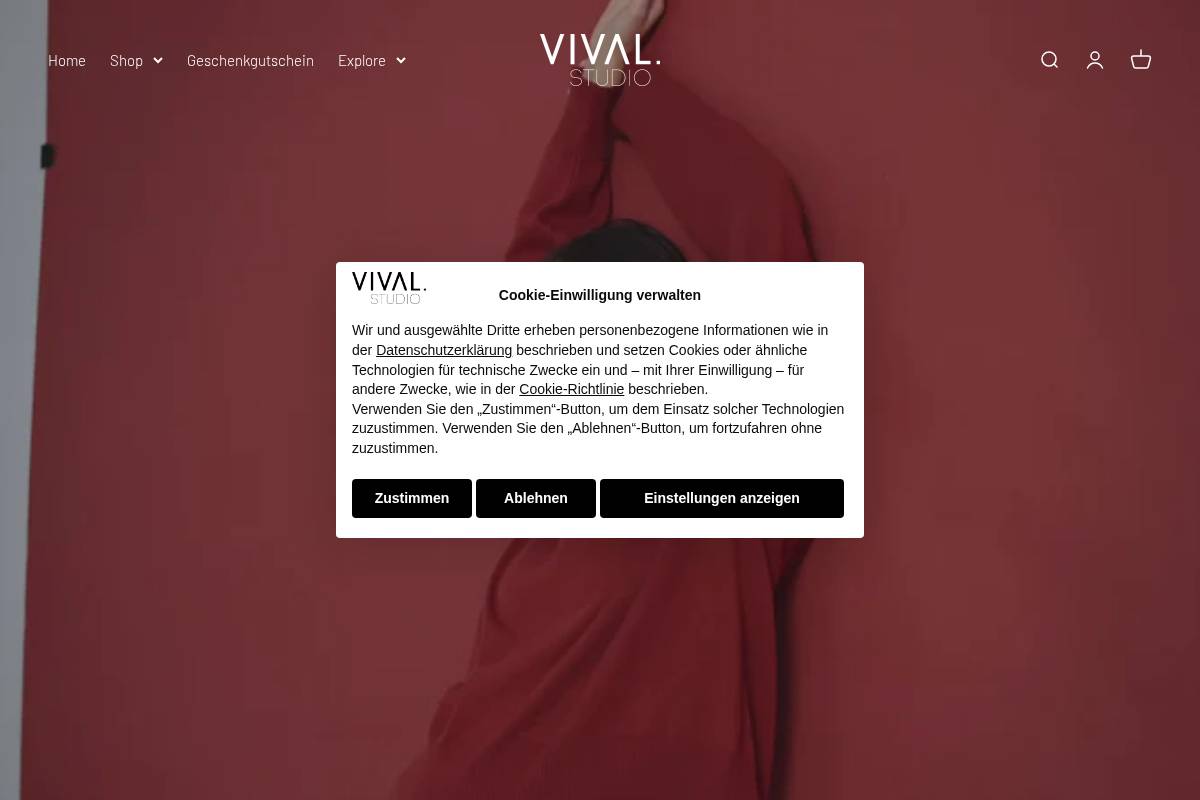 vivalstudio.com homepage screenshot