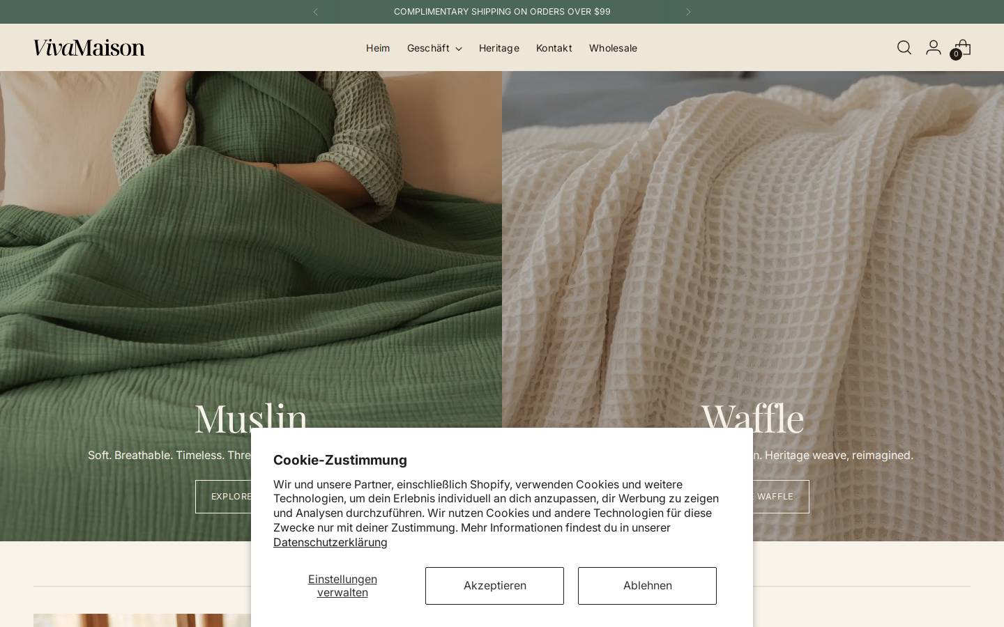 vivamaison.de homepage screenshot