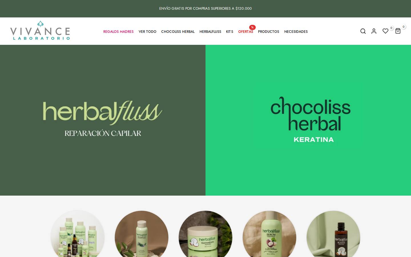 Vivance homepage screenshot