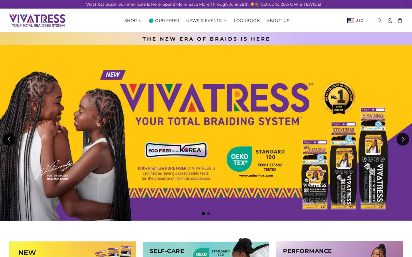 vivatressusa.com homepage screenshot