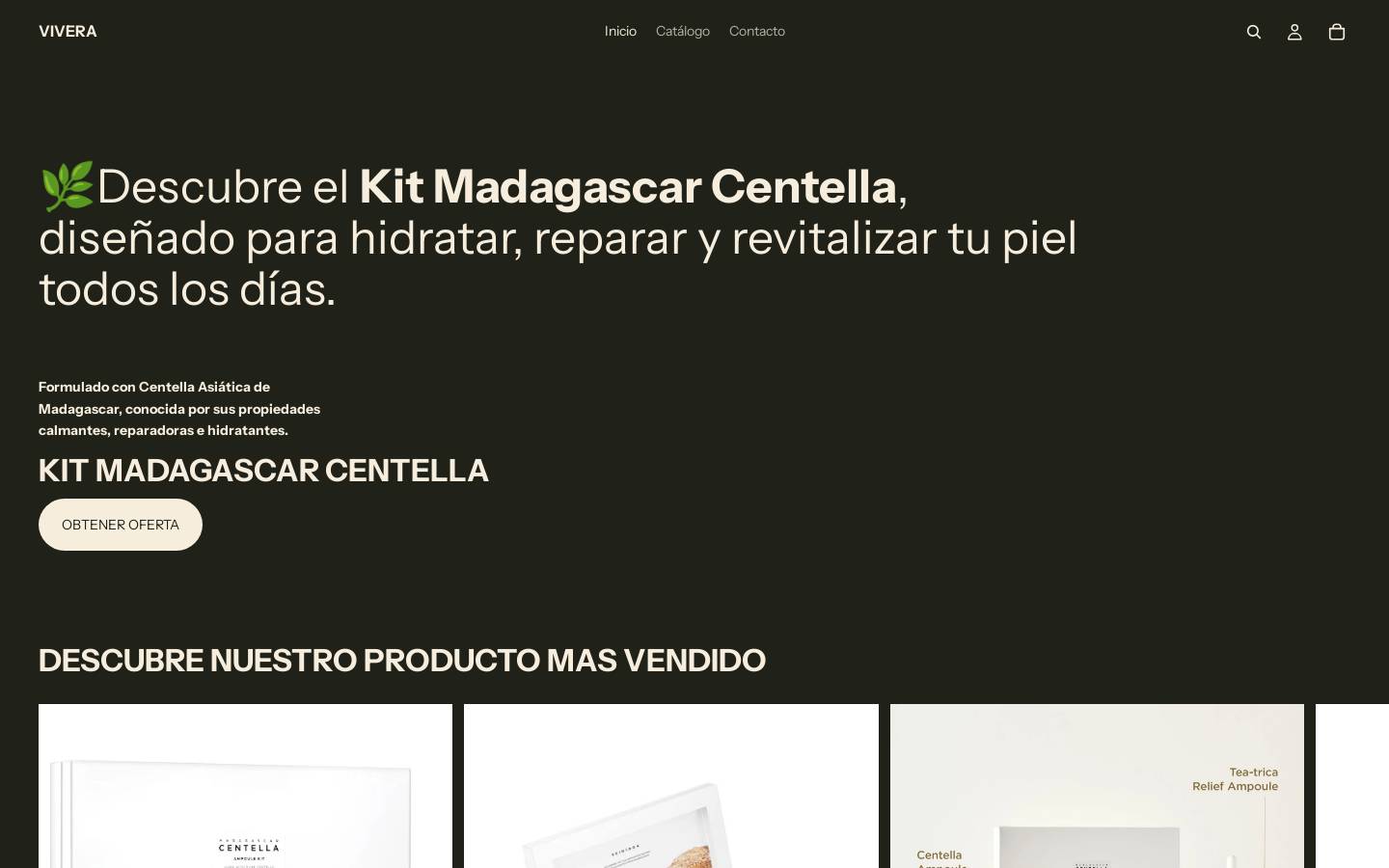 viverashop.com homepage screenshot
