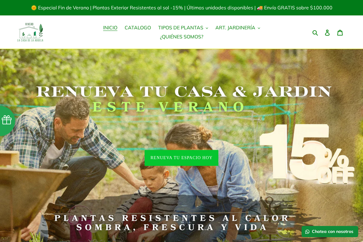 viverolacasadelaabuela.com homepage screenshot