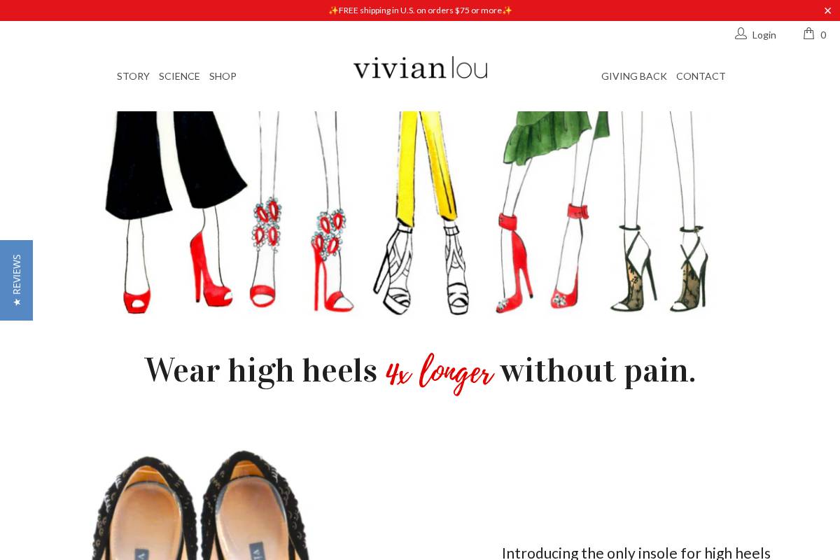 vivianlou.com homepage screenshot