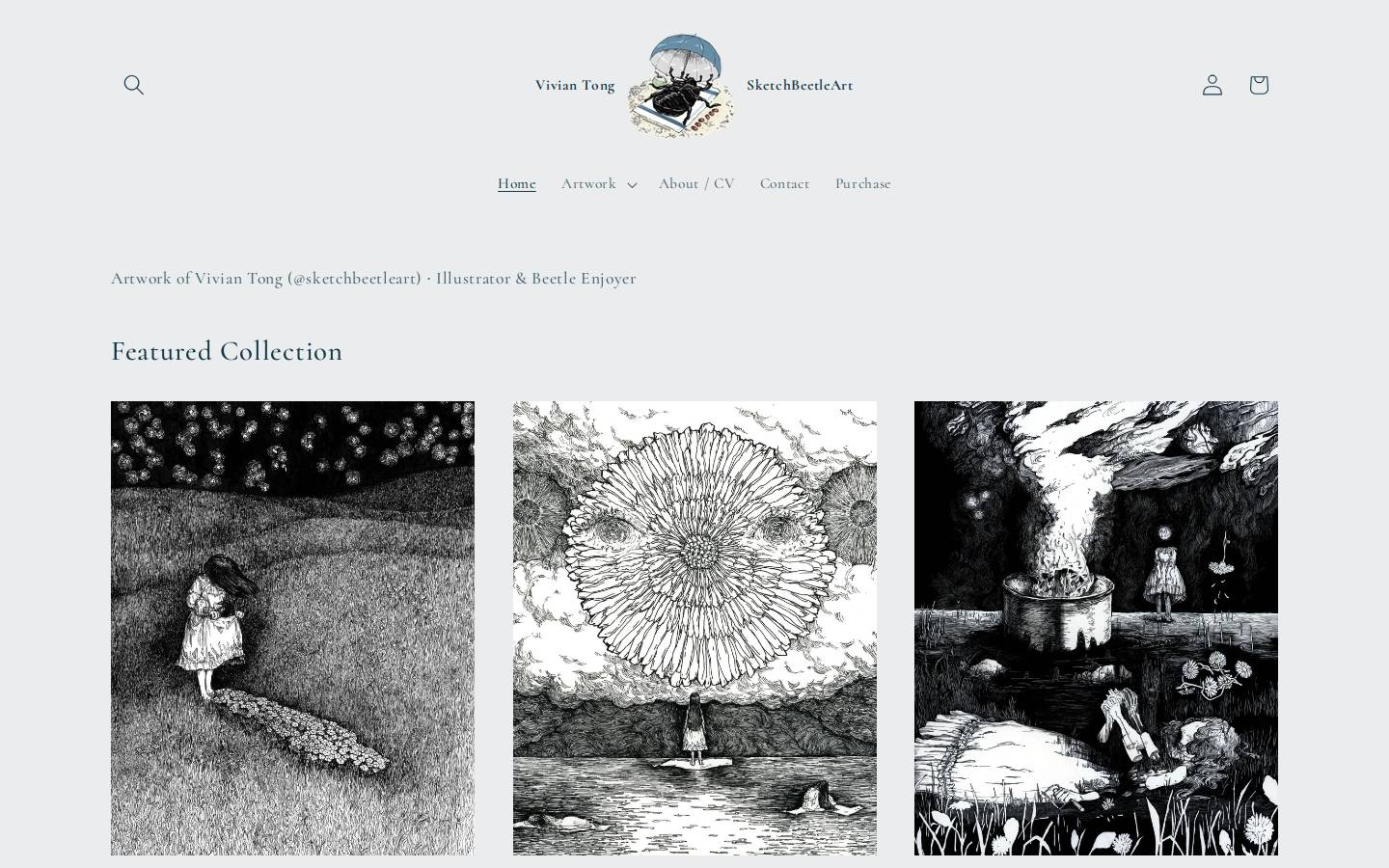 viviantong.com homepage screenshot