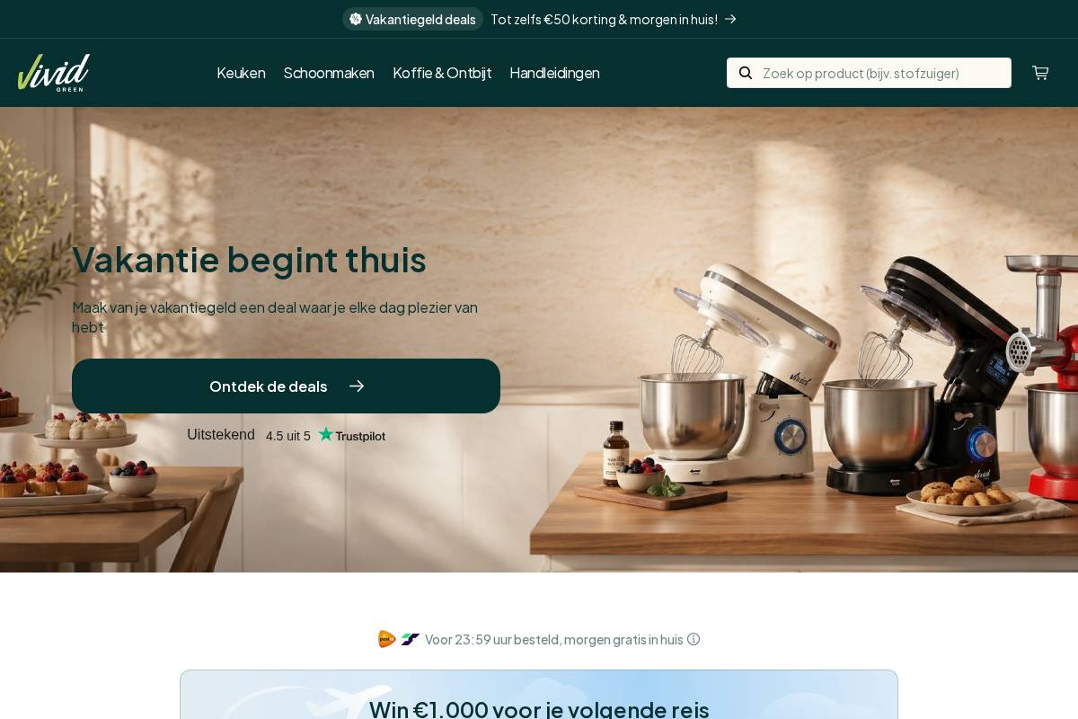 Vividgreen homepage screenshot
