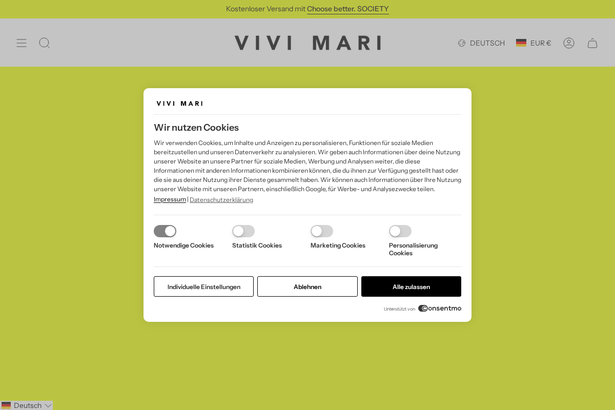 Vivimari homepage screenshot