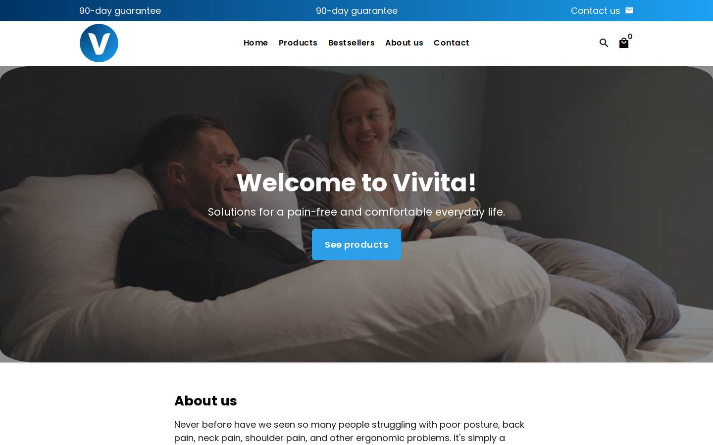 vivita.au homepage screenshot