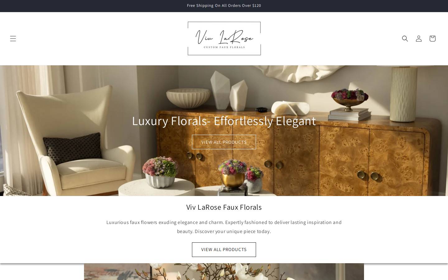 vivlarose.com homepage screenshot