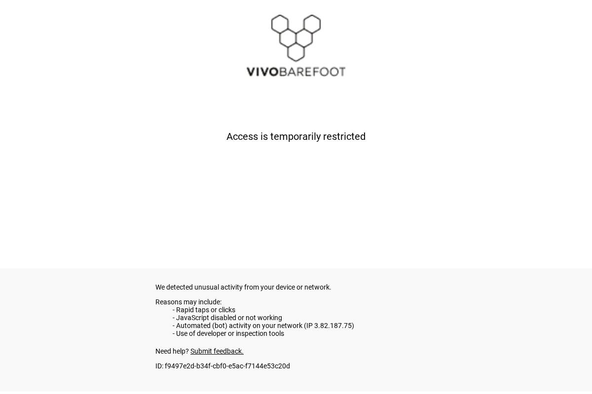 Vivobarefoot homepage screenshot