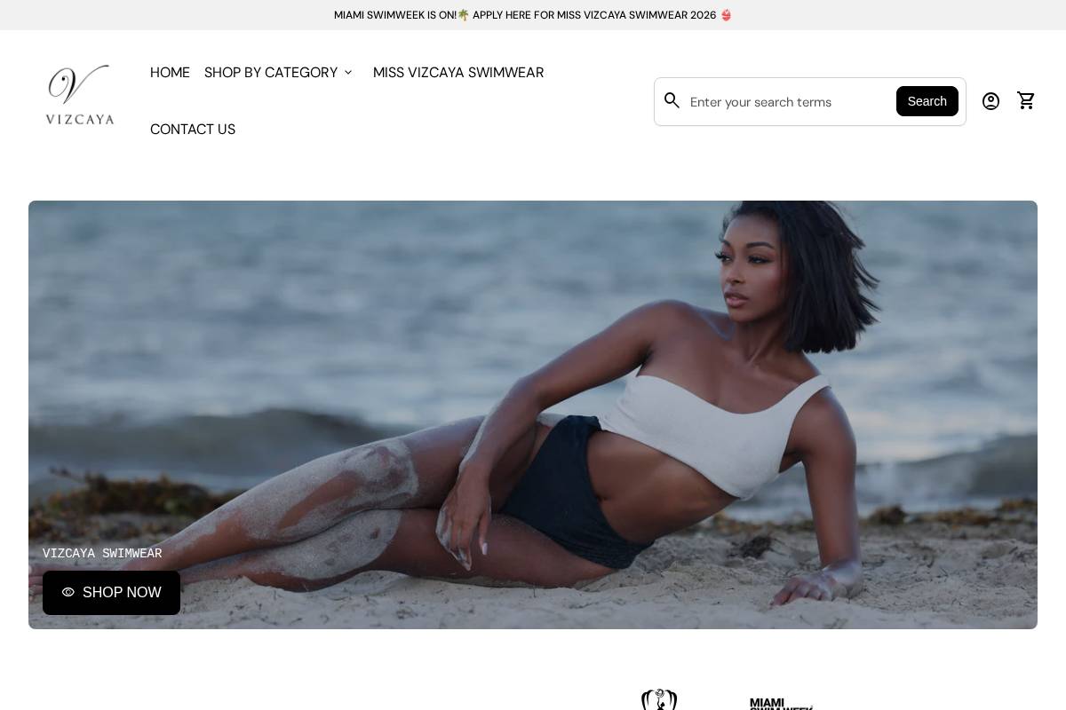 vizcayaswimwear.com homepage screenshot