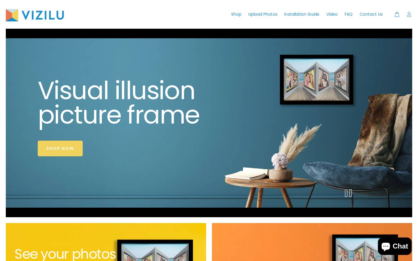 vizilu.com homepage screenshot