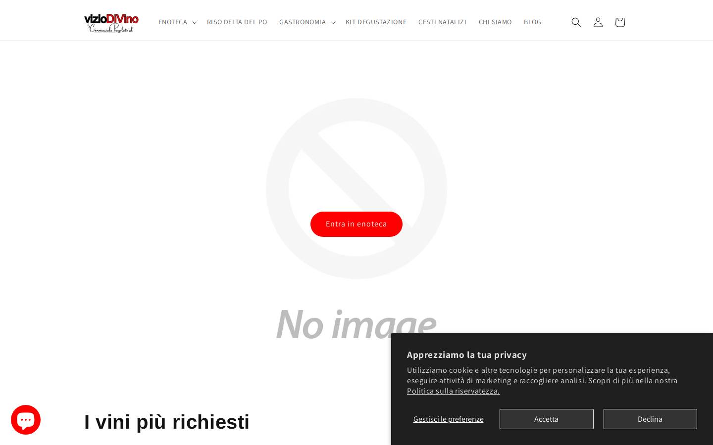 viziodivino.com homepage screenshot