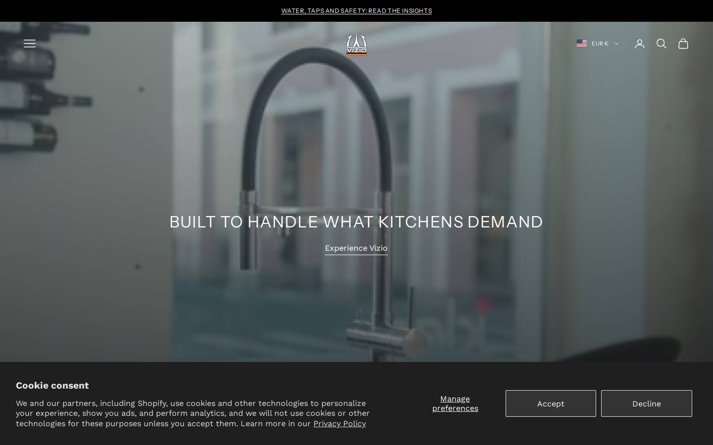 Viziotechnik homepage screenshot