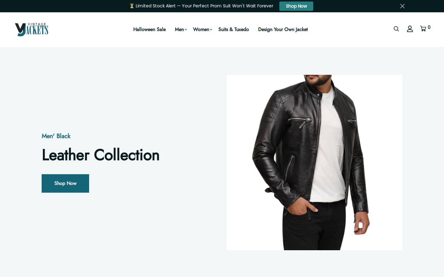 vjackets.com homepage screenshot
