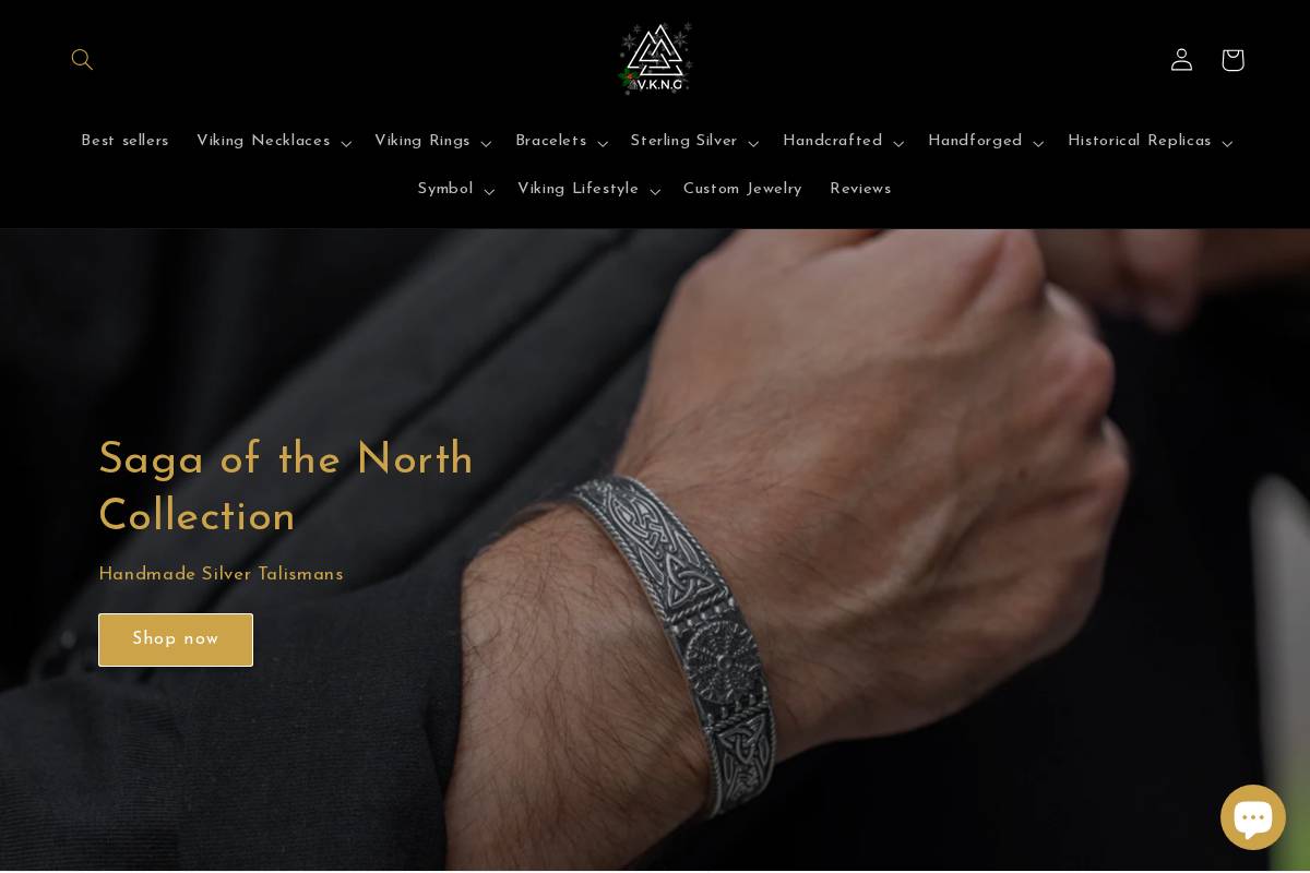V.K.N.G Jewelry homepage screenshot