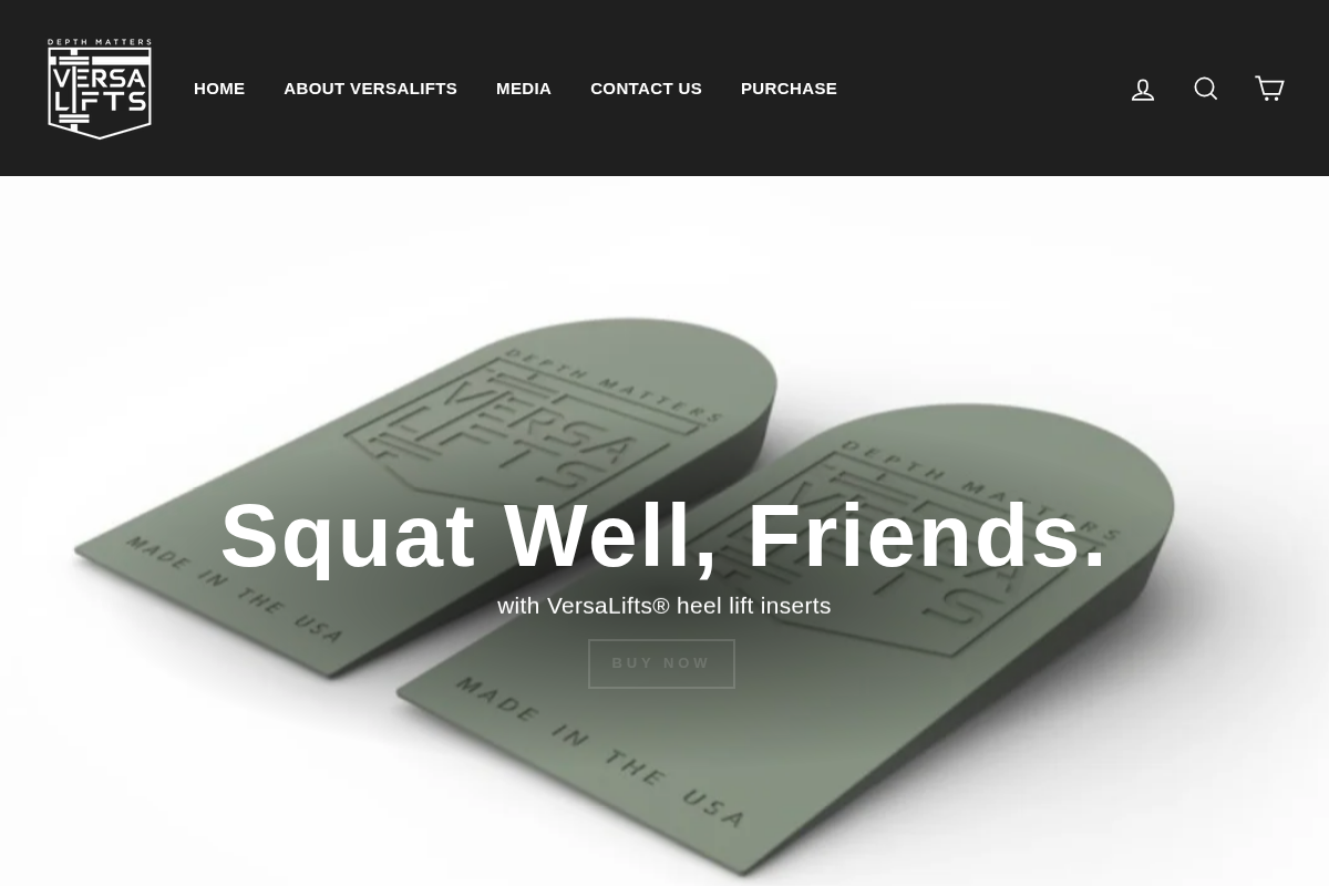 VersaLifts homepage screenshot