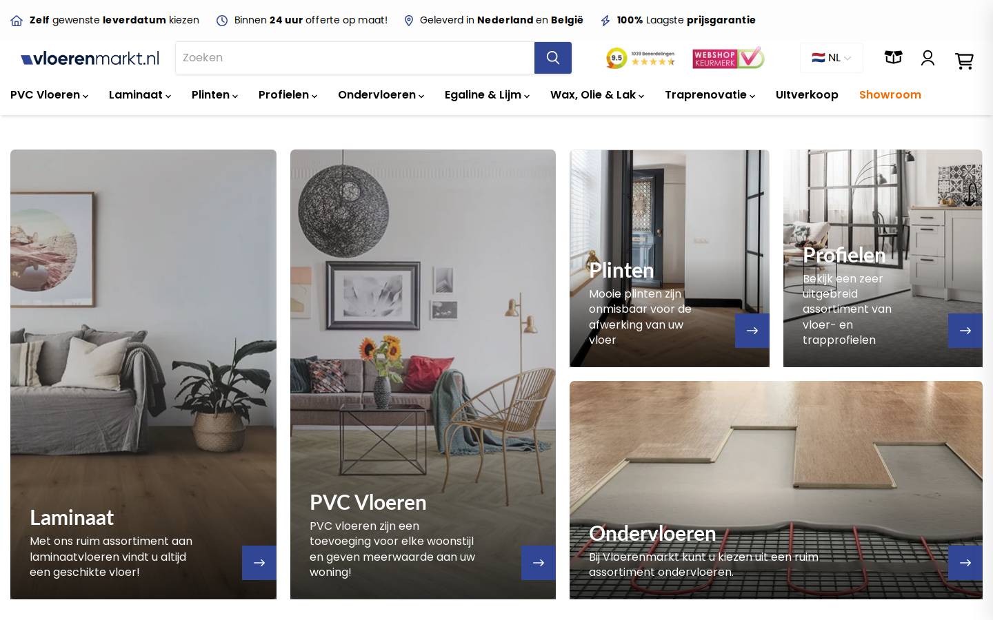 vloerenmarkt.nl homepage screenshot