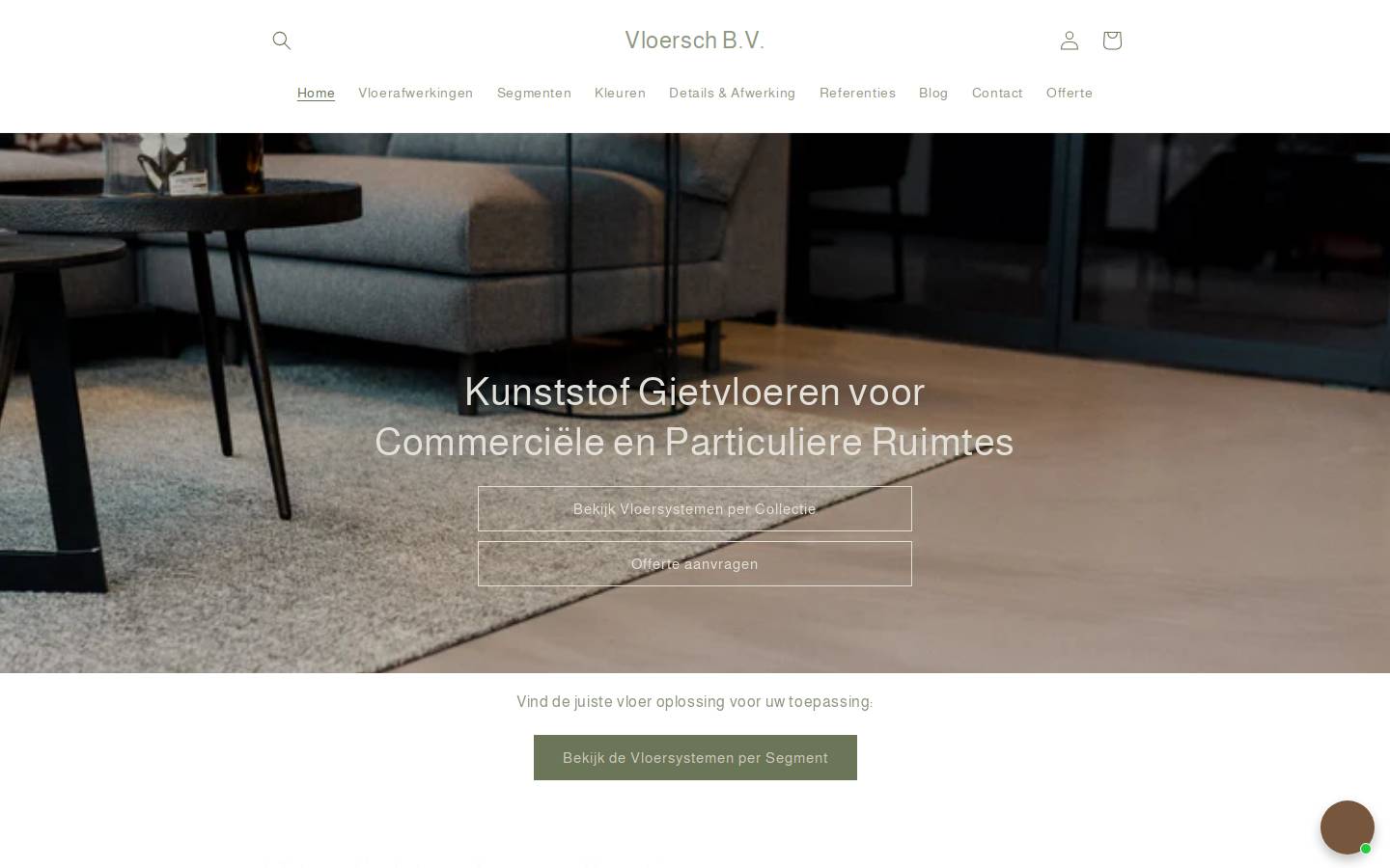 vloersch.nl homepage screenshot