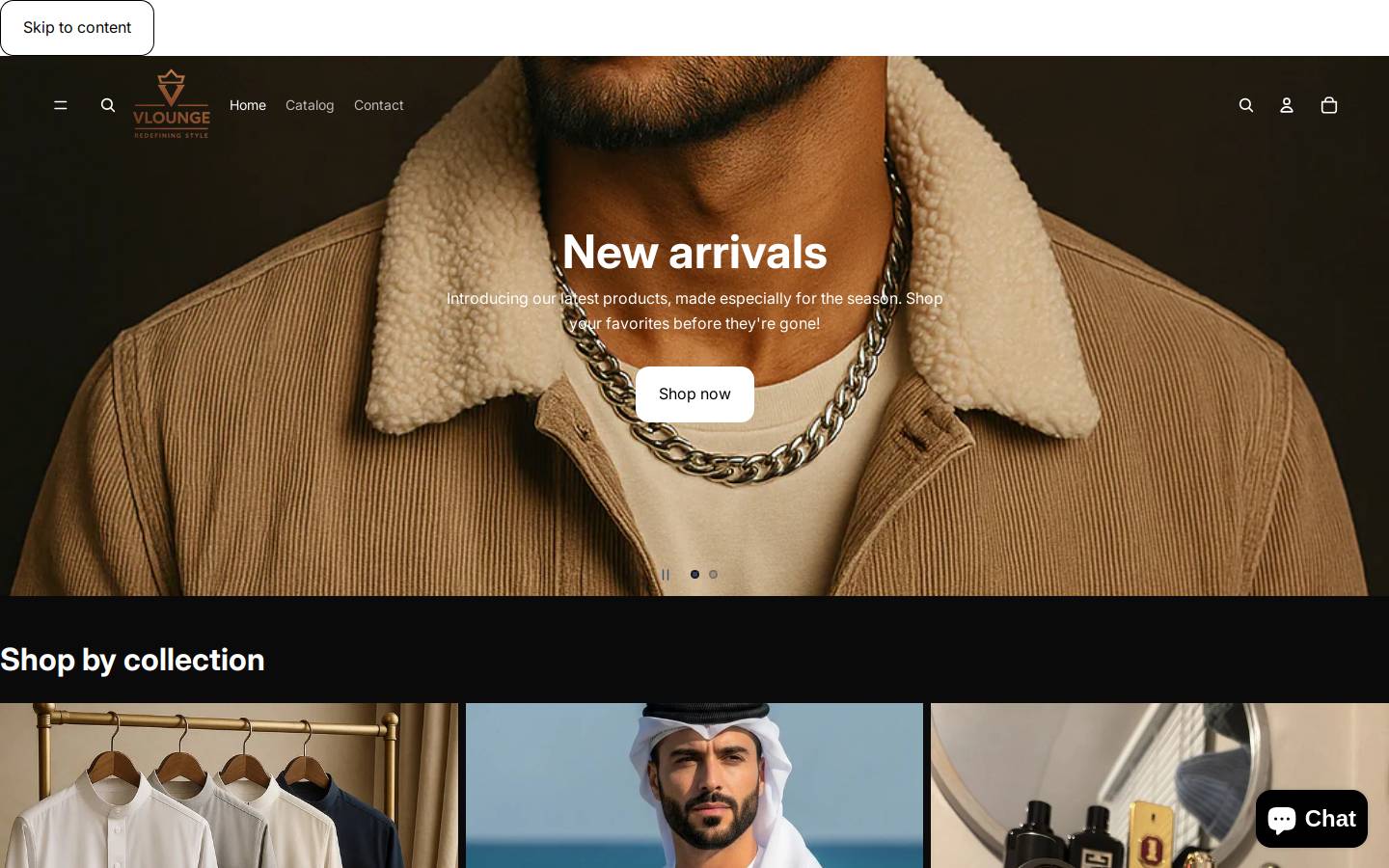 vloungefashion.com homepage screenshot
