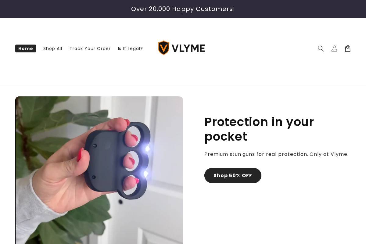 Vlyme homepage screenshot