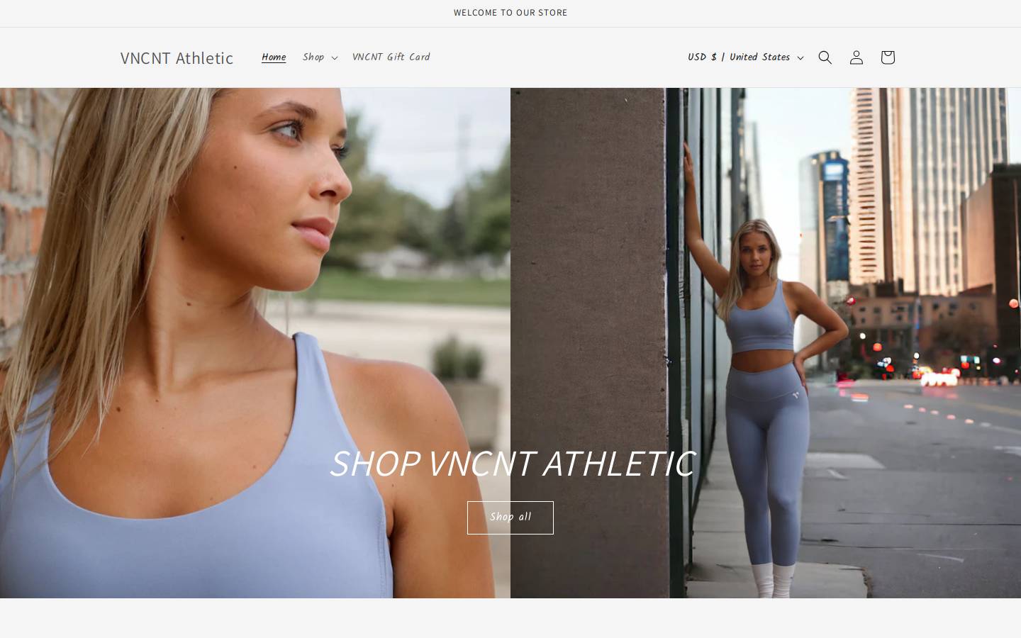 vncntathletic.com homepage screenshot